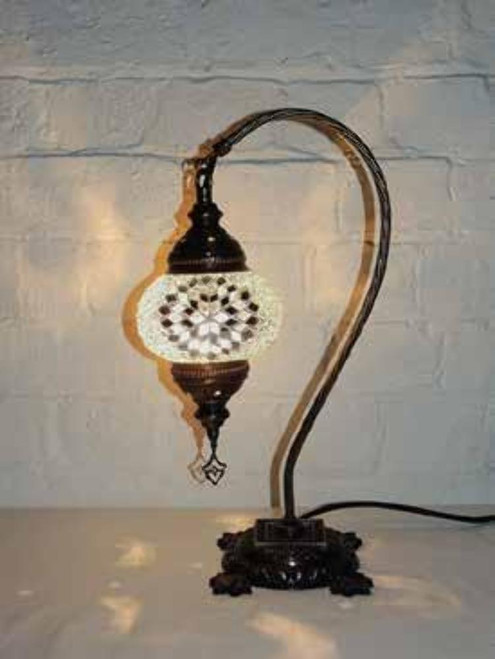 Turkish Mosaic Camel Neck Lamp  - 8.75"x16.25" - DB2