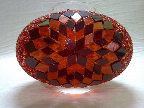 Turkish Mosaic Lamp Shade - B3 - Red - Style 2 Turkish Mosaic Lamp Shade - B3 - Red - Style 2