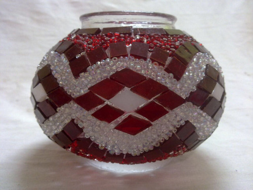 Turkish Mosaic Lamp Shade - B3 - Red - Style 3 Turkish Mosaic Lamp Shade - B3 - Red - Style 3