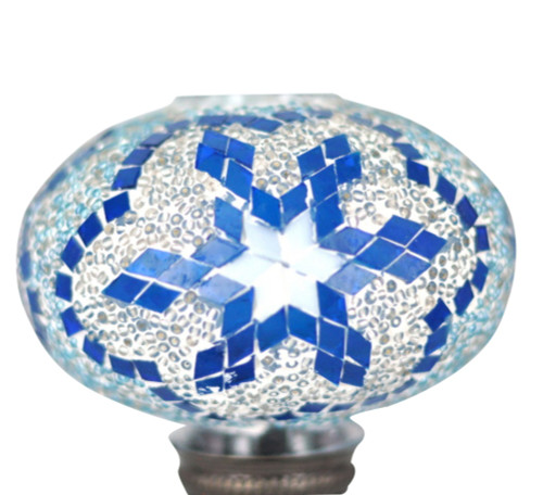 Turkish Mosaic Lamp Shade - B3 - Royal Blue - Style 1 Turkish Mosaic Lamp Shade - B3 - Royal Blue - Style 1