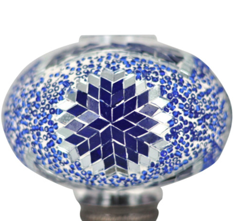 Turkish Mosaic Lamp Shade - B3 - Royal Blue - Style 2 Turkish Mosaic Lamp Shade - B3 - Royal Blue - Style 2