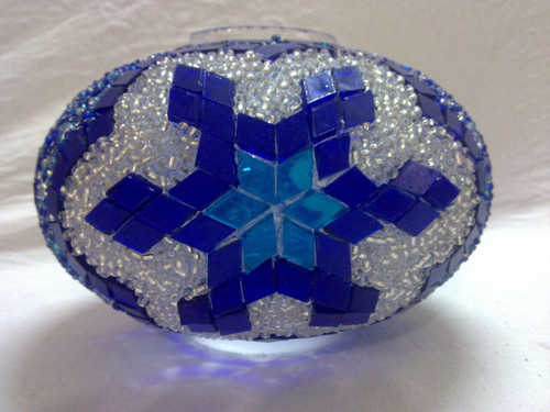 Turkish Mosaic Lamp Shade - B2 - Royal Blue - Style 2 Turkish Mosaic Lamp Shade - B2 - Royal Blue - Style 2