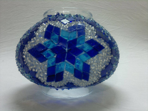 Turkish Mosaic Lamp Shade - B2 - Turquoise - Style 2 Turkish Mosaic Lamp Shade - B2 - Turquoise - Style 2