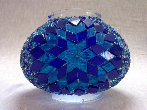 Turkish Mosaic Lamp Shade - B3 - Turquoise - Style 3 Turkish Mosaic Lamp Shade - B3 - Turquoise - Style 3