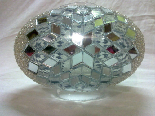 Turkish Mosaic Lamp Shade - B2 - White - Style 2 Turkish Mosaic Lamp Shade - B2 - White - Style 2