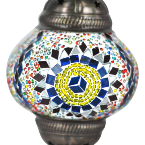 Turkish Mosaic Lamp Shade - B2 - Rainbow - Style 4