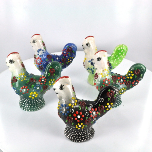 Small Nimet Porcelain Rooster (Assorted Colors & Patterns) Small Nimet Porcelain Rooster (Assorted Colors & Patterns)