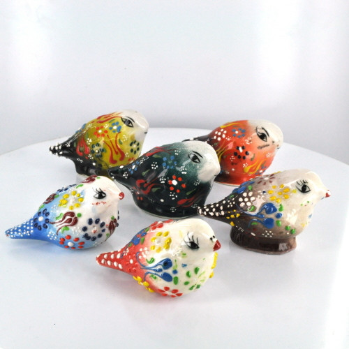 Small Nimet Porcelain Bird (Assorted Colors & Patterns) Small Nimet Porcelain Bird (Assorted Colors & Patterns)