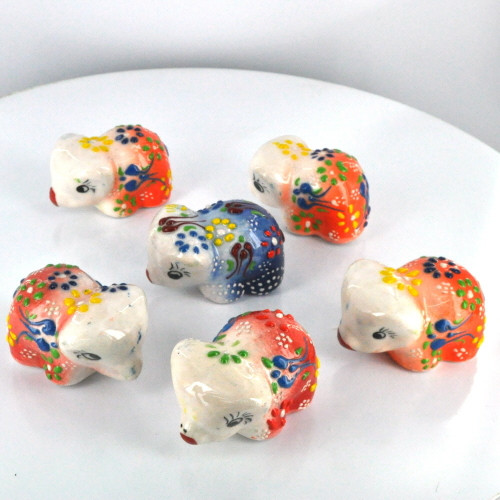 Nimet Porcelain Elephant (Assorted Colors & Patterns) Nimet Porcelain Elephant (Assorted Colors & Patterns)