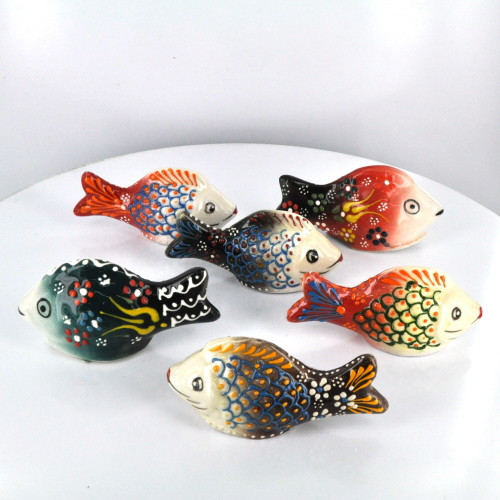 Small Nimet Porcelain Fish (Assorted Colors & Patterns) Small Nimet Porcelain Fish (Assorted Colors & Patterns)
