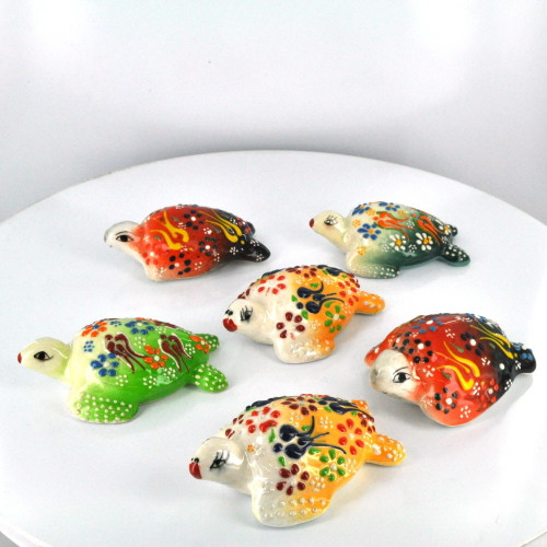 Small Nimet Porcelain Turtle (Assorted Colors & Patterns) Small Nimet Porcelain Turtle (Assorted Colors & Patterns)