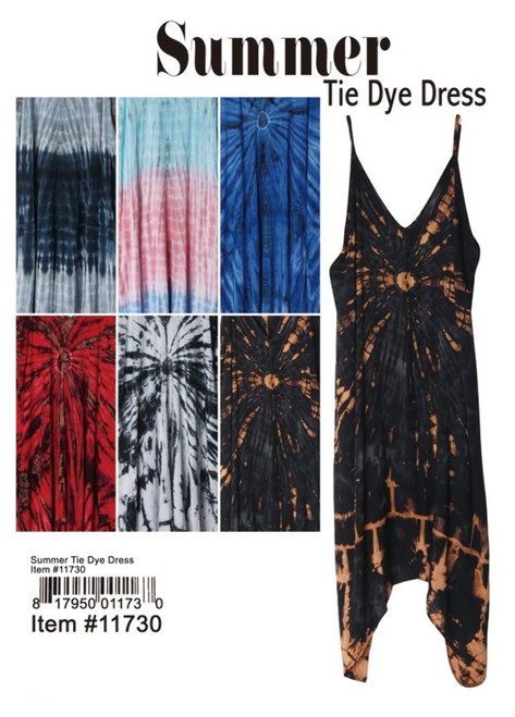 Summer Tye Dye Dress 1 Count Assorted Summer Tye Dye Dress 1 Count Assorted