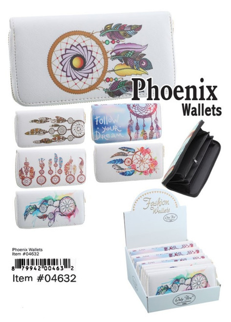 Phoenix Womens Dreamcatcher Wallet Assorted 1 Count Assorted Phoenix Womens Dreamcatcher Wallet Assorted 1 Count Assorted