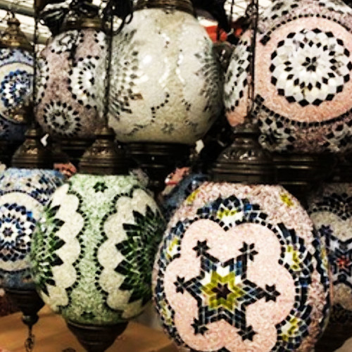 Large Mosaic Egg Shape Lamp (Assorted Colors and Styles) Large Mosaic Egg Shape Lamp (Assorted Colors and Styles)
