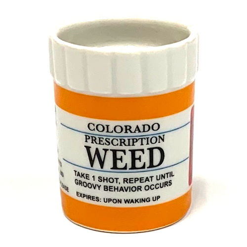 Colorado Prescription Shot Glass Colorado Prescription Shot Glass