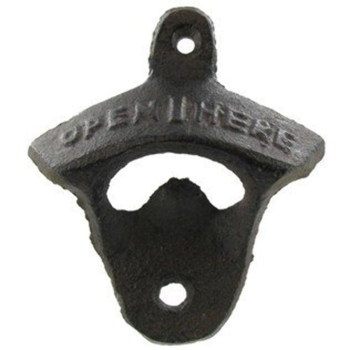 Wall-Mounted Opener Beer Bottle Opener- Cast Iron Bronze Wall-Mounted Opener Beer Bottle Opener- Cast Iron Bronze