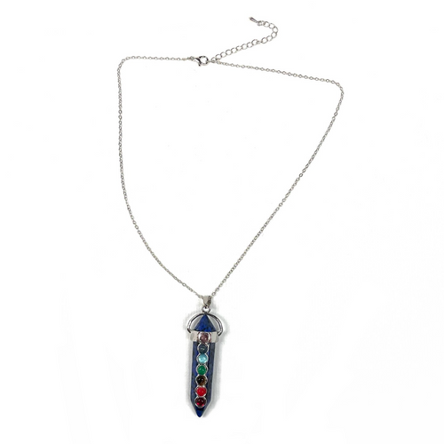 Chakra Stone Necklace on Card 12646