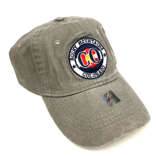 Rocky Mountain Colorado Adjustable Flat Brim Baseball Hat (GREY) Rocky Mountain Colorado Adjustable Flat Brim Baseball Hat (GREY)