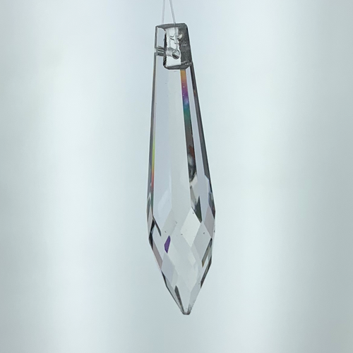 2.5" Icicle Drop Leaded Hanging Crystal Chandelier Piece 2.5" Icicle Drop Leaded Hanging Crystal Chandelier Piece