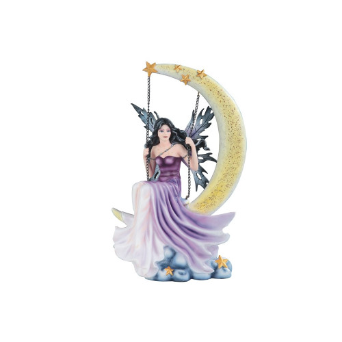 Fairy PP Swing on Moon, 13"H Fairy PP Swing on Moon, 13"H
