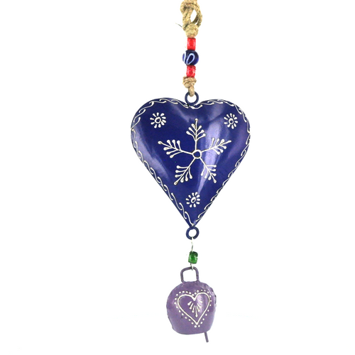 HET-08 Heart Shaped Cow Bell Windchime HET-08 Heart Shaped Cow Bell Windchime