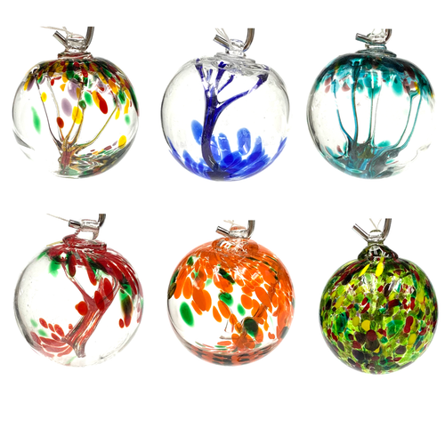 Glass Witching Ball, Assorted 4" Glass Witching Ball, Assorted 4"