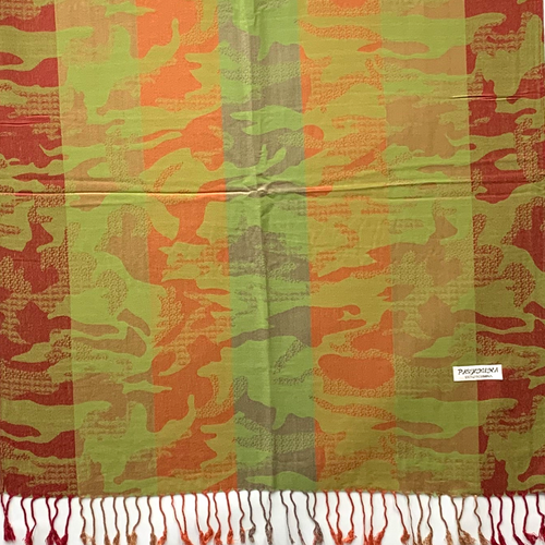 Green and Red/Orange Camo Pashmina Scarf by Paykoc 430726 72" x 27" Green and Red/Orange Camo Pashmina Scarf by Paykoc 430726 72" x 27"