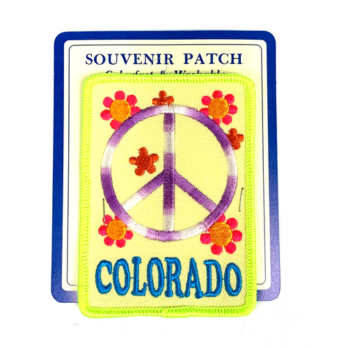 Colorado Embroidered Peace Sign Patch Colorado Embroidered Peace Sign Patch
