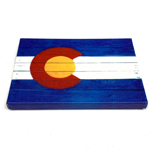 Colorado Flag Thick Canvas Magnet Colorado Flag Thick Canvas Magnet