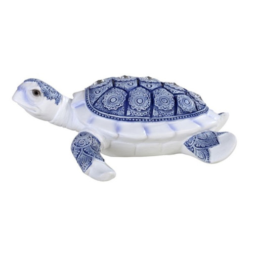 GS90181 Sea Turtle in Blue/White 7 1/2" wide GS90181 Sea Turtle in Blue/White 7 1/2" wide