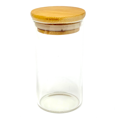 Large Glass Jar with Bamboo Lid 200ml or 6oz Large Glass Jar with Bamboo Lid 200ml or 6oz