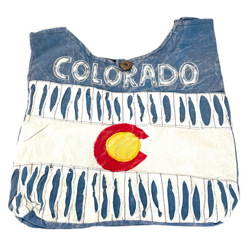 Bohemian Colorado Rockys Cotton Shoulder Bag 15"x36" Bohemian Colorado Rockys Cotton Shoulder Bag 15"x36"