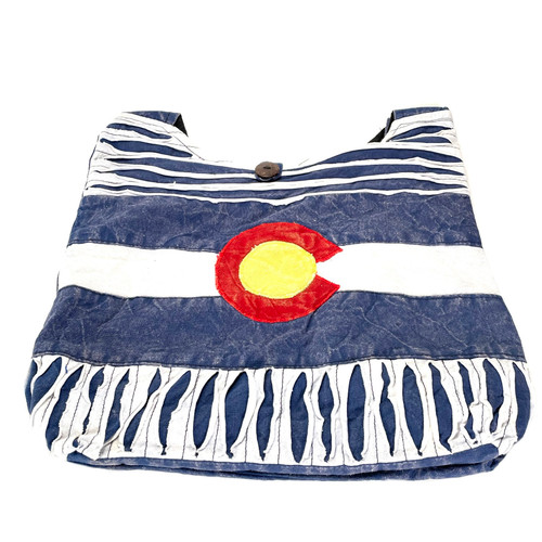 Colorado Flag Cotton Shoulder Bag 15"x36"