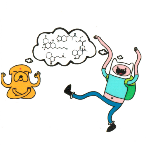 Hippie Flipping Adventure High Quality Sticker by Jose Hippie Flipping Adventure High Quality Sticker by Jose