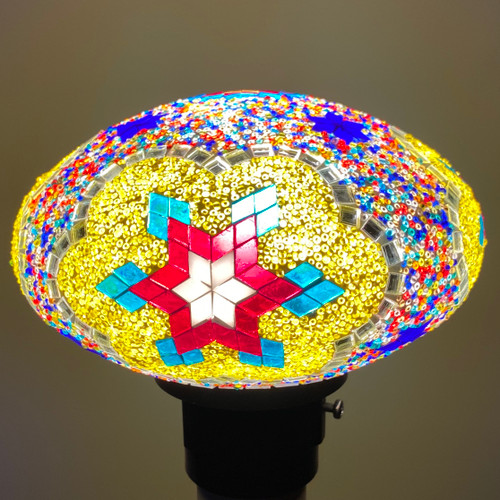 Outdoor Mosaic Garden Gazing Lamp With Pole Stand Outdoor Mosaic Garden Gazing Lamp With Pole Stand