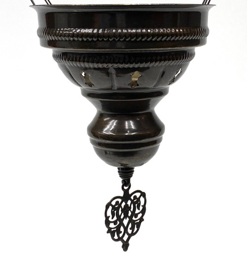 Bottom Cap for B5 Style Lamps Mosaic Turkish Lamp Part 5.25" Wide