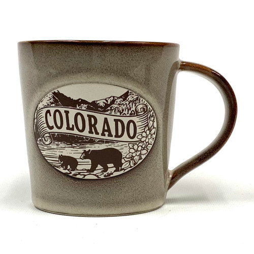 Colorado Scene Clay Color Ceramic Coffee Mug