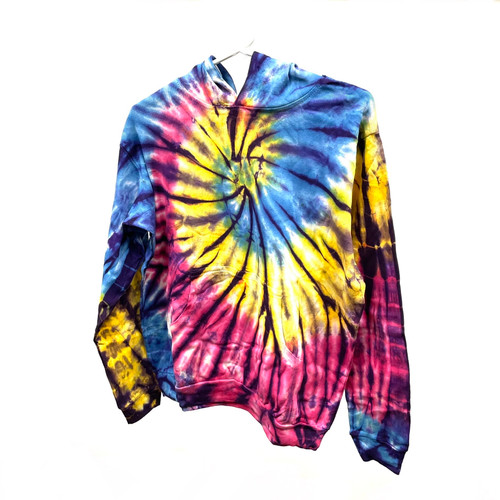 Altan's Favorite Tie Dye Long Sleeve Cotton Pullover w/ Hood (EXTRA LARGE)