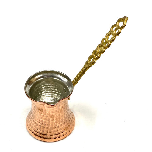 Cezve Turc Traditionnel En Cuivre Martelé Fait Main – Cafetière Turque Cuivre Bialetti Style Moka Express