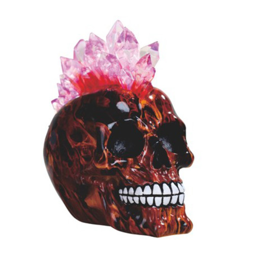 Hellfire Crystal Acid Color Skull with LED Rock Mohawk Punkrock Red Fire 7" W… Hellfire Crystal Acid Color Skull with LED Rock Mohawk Punkrock Red Fire 7" W…