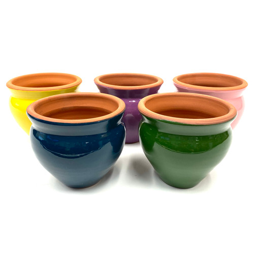 Glazed Clay Thrown Succulent Planter Pot 3.5" x 4" 1 Count Assorted Color Glazed Clay Thrown Succulent Planter Pot 3.5" x 4" 1 Count Assorted Color