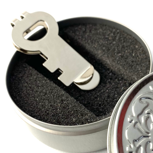Key to the City Stainless Steel Money Clip with Tin Gift Box Key to the City Stainless Steel Money Clip with Tin Gift Box