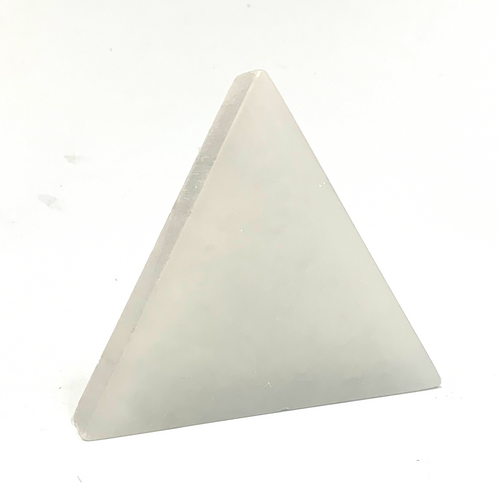 Selenite Triangle Plate - Customized