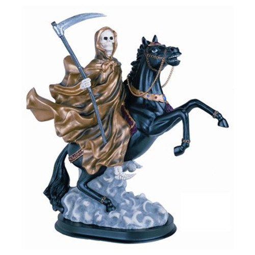Santa Muerte (horse) RB 12"H GOLD Santa Muerte (horse) RB 12"H GOLD