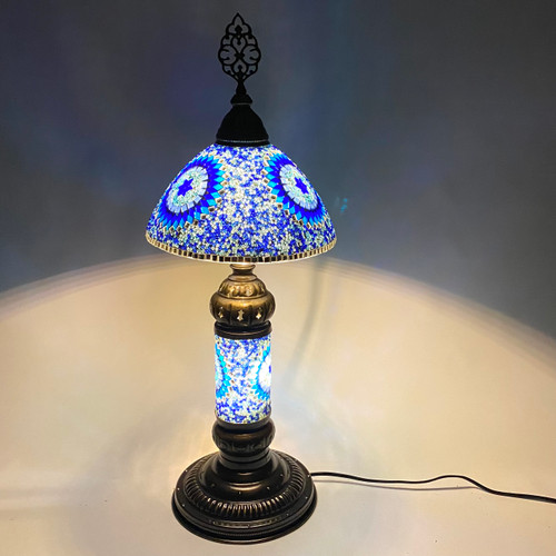 Double Shade Nightstand Table Lamp Turkish Mosaic Lamp Night S1 - Assorted Colors Double Shade Nightstand Table Lamp Turkish Mosaic Lamp Night S1 - Assorted Colors