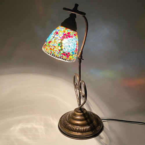 Mosaic Heart Reading Lamp Adjustable Arm Mosaic Table Lamp Mosaic Heart Reading Lamp Adjustable Arm Mosaic Table Lamp
