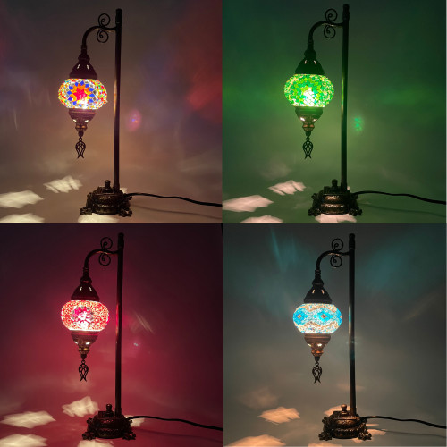 Small Street Pole Mosaic Turkish Table Lamp - 1 Count Assorted Colors Small Street Pole Mosaic Turkish Table Lamp - 1 Count Assorted Colors