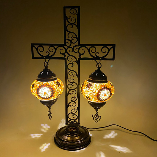 Constantinople Iron Work Cross Lamp Turkish Mosaic Table Lamp - Assorted Colors 1 Count Mb2 Constantinople Iron Work Cross Lamp Turkish Mosaic Table Lamp - Assorted Colors 1 Count Mb2