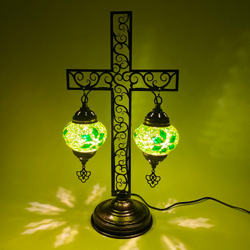 Constantinople Iron Work Cross Lamp Turkish Mosaic Table Lamp - Assorted Colors 1 Count. Constantinople Iron Work Cross Lamp Turkish Mosaic Table Lamp - Assorted Colors 1 Count.