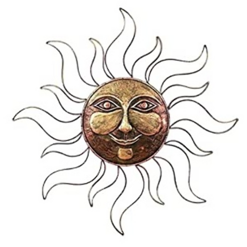 Big Sunshine Greeting Sun face Wall Decor 30" Wide